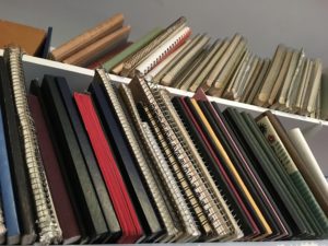 Shelf of Notebooks