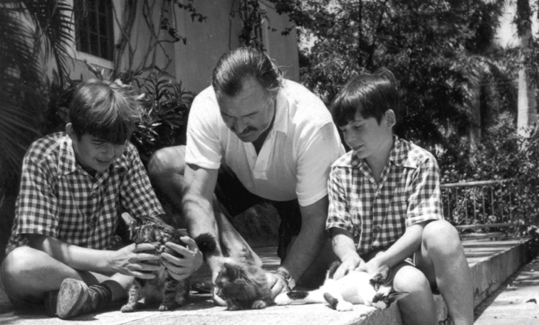 Ernest-Hemingway-with-Children